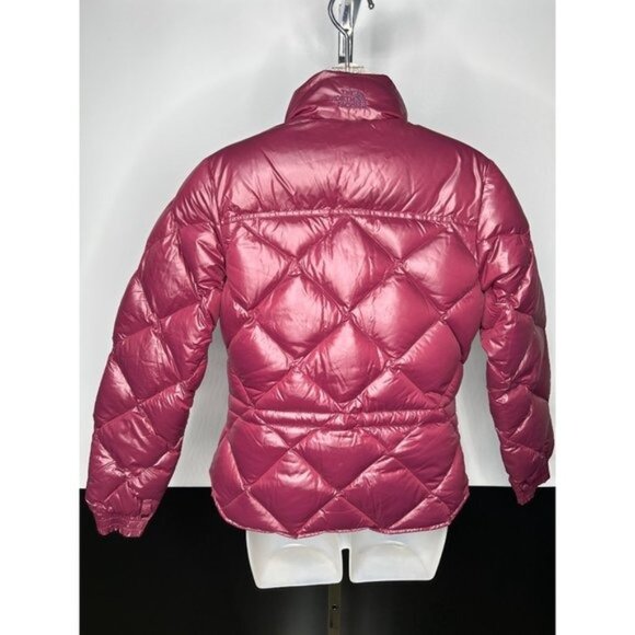 XS The North Face Maroon Burgundy Puffer Coat Womens Down Filled - Picture 4 of 10